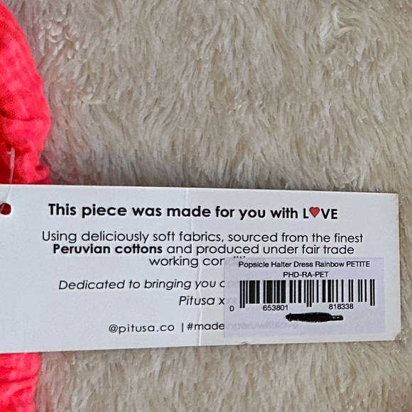 Pitusa Popsicle Halter Dress Rainbow-Petite NWT - Picture 11 of 13